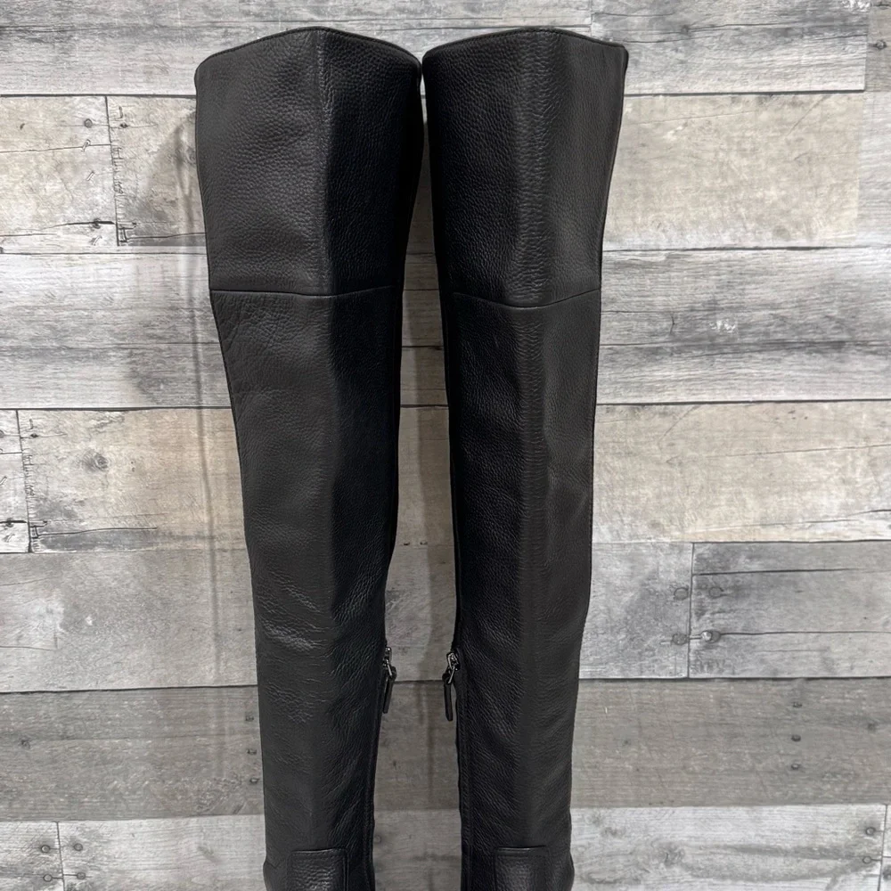 TORY BURCH MILLER LUG SOLE OVER-THE-KNEE BOOT - PERFECT BLACK - SZ - 6M